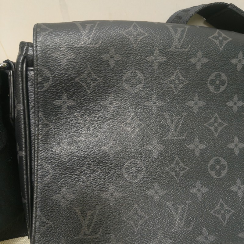 🔥10/3-10/31週年慶🔥【超狂優惠】【8成新】㊣✨Louis Vuitton✨路易威登 LV 黑色 老花 郵差包 肩背包 斜背包/二手精品/二手包/保證正品🌳二手樹屋🌳-14