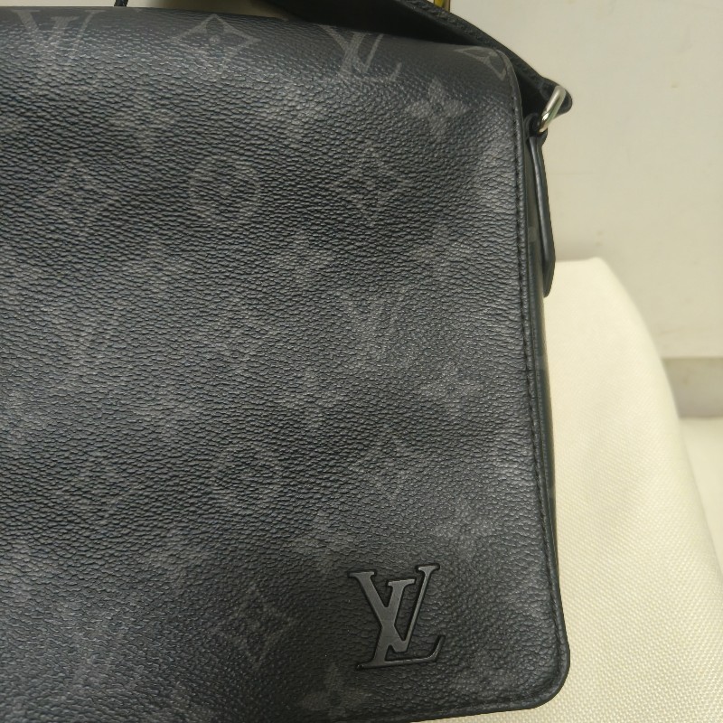 🔥10/3-10/31週年慶🔥【超狂優惠】【8成新】㊣✨Louis Vuitton✨路易威登 LV 黑色 老花 郵差包 肩背包 斜背包/二手精品/二手包/保證正品🌳二手樹屋🌳-15