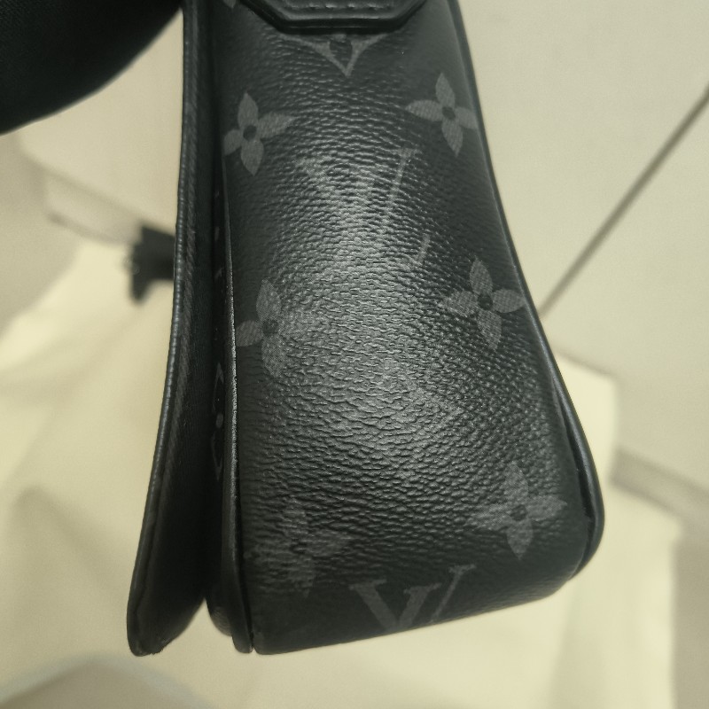 🔥10/3-10/31週年慶🔥【超狂優惠】【8成新】㊣✨Louis Vuitton✨路易威登 LV 黑色 老花 郵差包 肩背包 斜背包/二手精品/二手包/保證正品🌳二手樹屋🌳-17