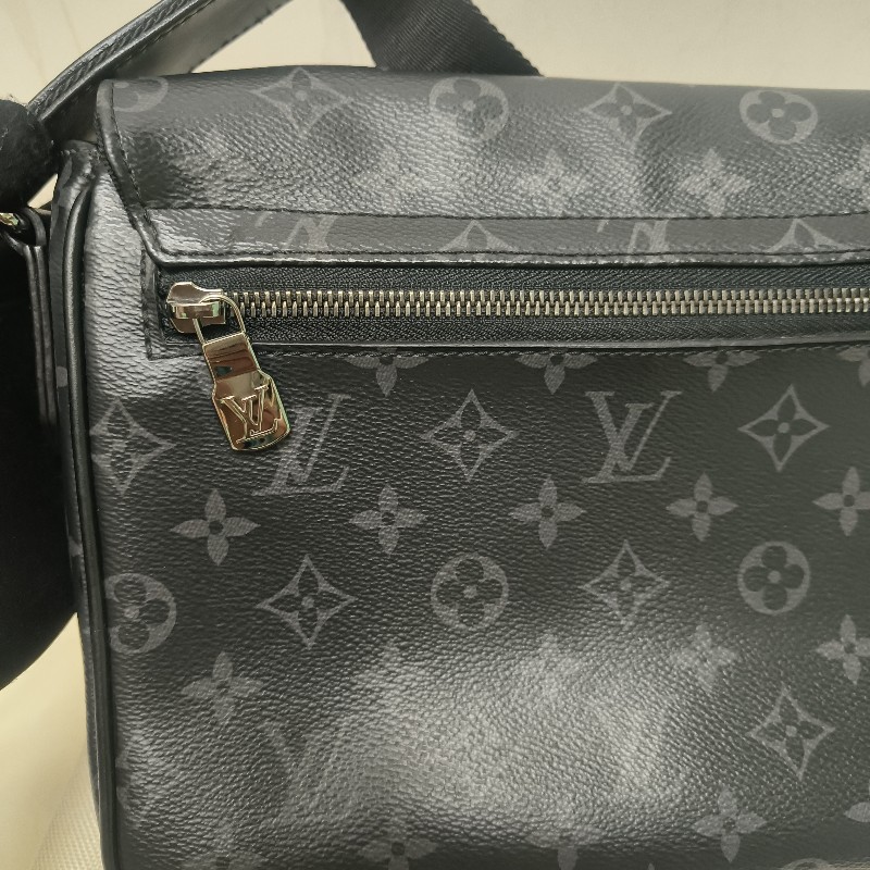🔥10/3-10/31週年慶🔥【超狂優惠】【8成新】㊣✨Louis Vuitton✨路易威登 LV 黑色 老花 郵差包 肩背包 斜背包/二手精品/二手包/保證正品🌳二手樹屋🌳-18
