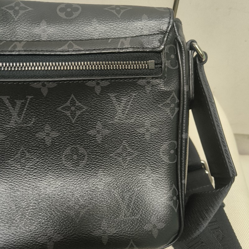 🔥10/3-10/31週年慶🔥【超狂優惠】【8成新】㊣✨Louis Vuitton✨路易威登 LV 黑色 老花 郵差包 肩背包 斜背包/二手精品/二手包/保證正品🌳二手樹屋🌳-19