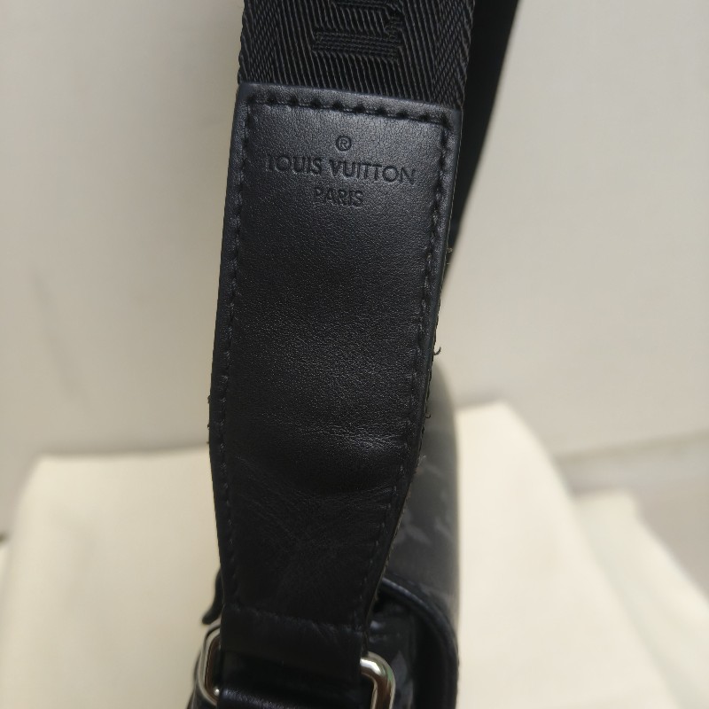 🔥10/3-10/31週年慶🔥【超狂優惠】【8成新】㊣✨Louis Vuitton✨路易威登 LV 黑色 老花 郵差包 肩背包 斜背包/二手精品/二手包/保證正品🌳二手樹屋🌳-24