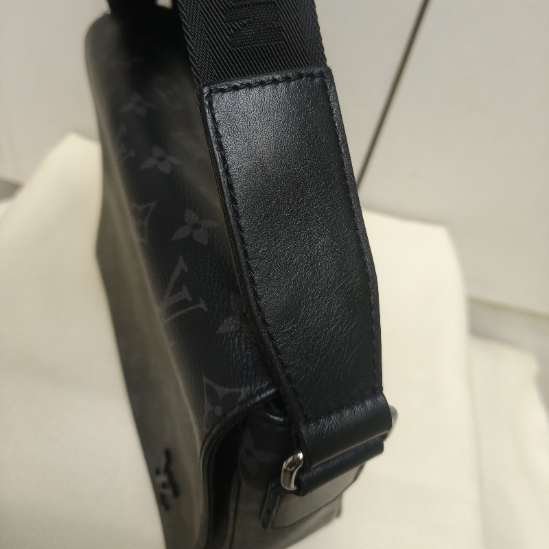 🔥10/3-10/31週年慶🔥【超狂優惠】【8成新】㊣✨Louis Vuitton✨路易威登 LV 黑色 老花 郵差包 肩背包 斜背包/二手精品/二手包/保證正品🌳二手樹屋🌳-30