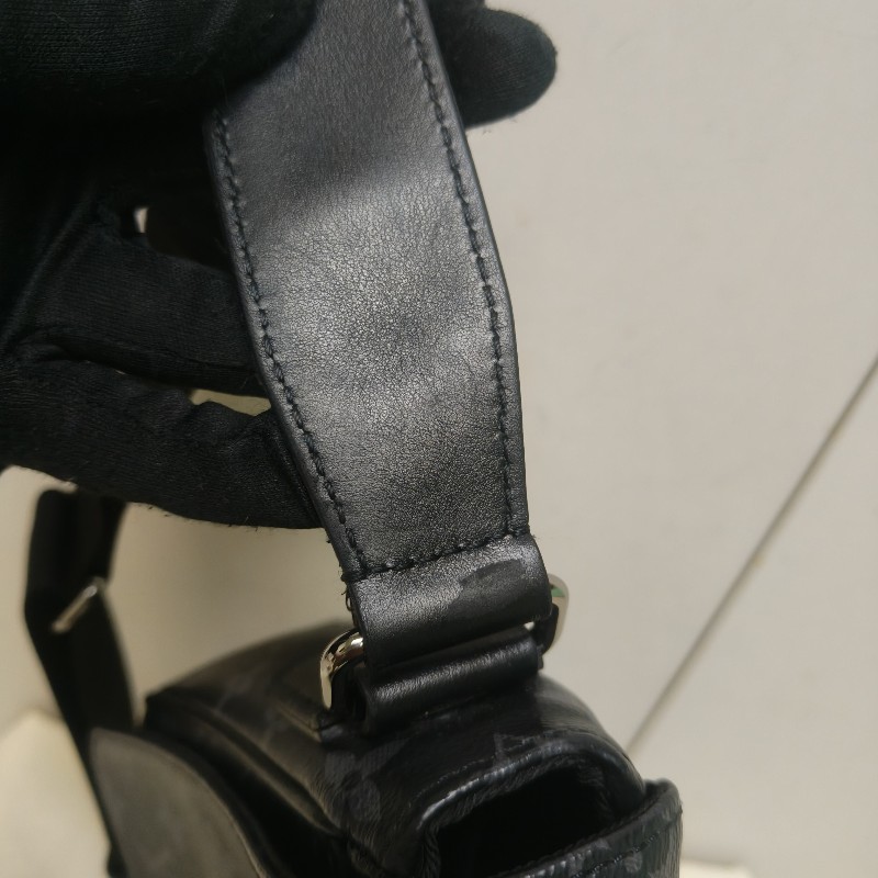 🔥10/3-10/31週年慶🔥【超狂優惠】【8成新】㊣✨Louis Vuitton✨路易威登 LV 黑色 老花 郵差包 肩背包 斜背包/二手精品/二手包/保證正品🌳二手樹屋🌳-31