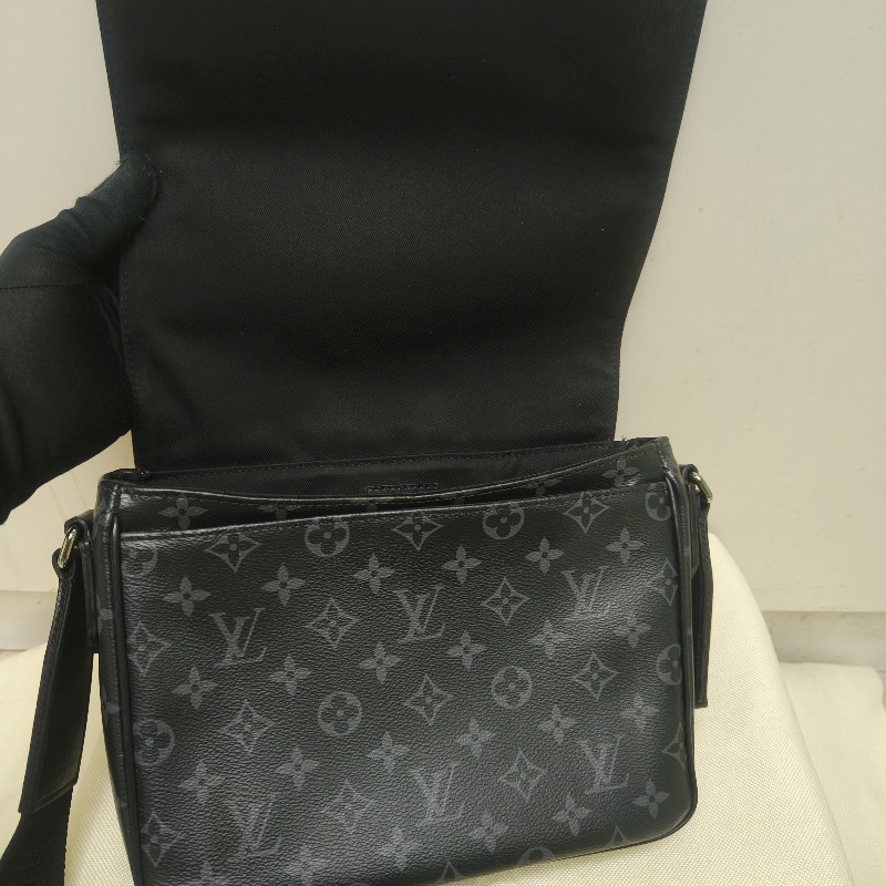 🔥10/3-10/31週年慶🔥【超狂優惠】【8成新】㊣✨Louis Vuitton✨路易威登 LV 黑色 老花 郵差包 肩背包 斜背包/二手精品/二手包/保證正品🌳二手樹屋🌳-33
