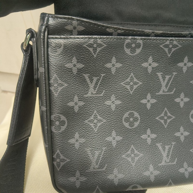 🔥10/3-10/31週年慶🔥【超狂優惠】【8成新】㊣✨Louis Vuitton✨路易威登 LV 黑色 老花 郵差包 肩背包 斜背包/二手精品/二手包/保證正品🌳二手樹屋🌳-36