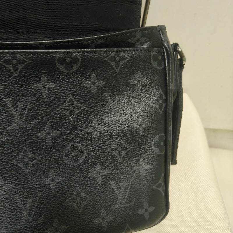 🔥10/3-10/31週年慶🔥【超狂優惠】【8成新】㊣✨Louis Vuitton✨路易威登 LV 黑色 老花 郵差包 肩背包 斜背包/二手精品/二手包/保證正品🌳二手樹屋🌳-37