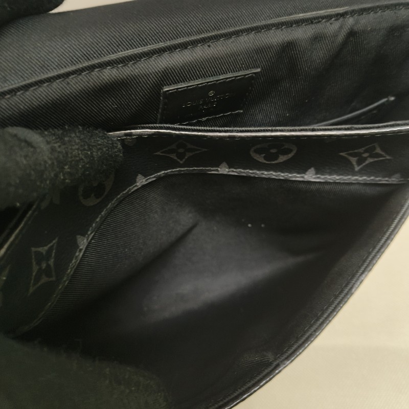 🔥10/3-10/31週年慶🔥【超狂優惠】【8成新】㊣✨Louis Vuitton✨路易威登 LV 黑色 老花 郵差包 肩背包 斜背包/二手精品/二手包/保證正品🌳二手樹屋🌳-38