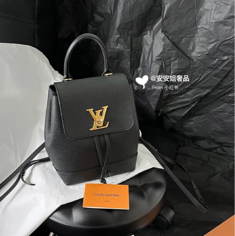 🈶購證 #99新全網最低 #九萬入手 Lv lockme黑金荔枝皮雙肩背包-10