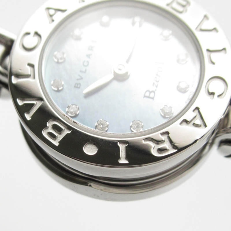 BVLGARI B-zero1 手錶,不鏽鋼,女士,藍色外殼,BZ22S-7