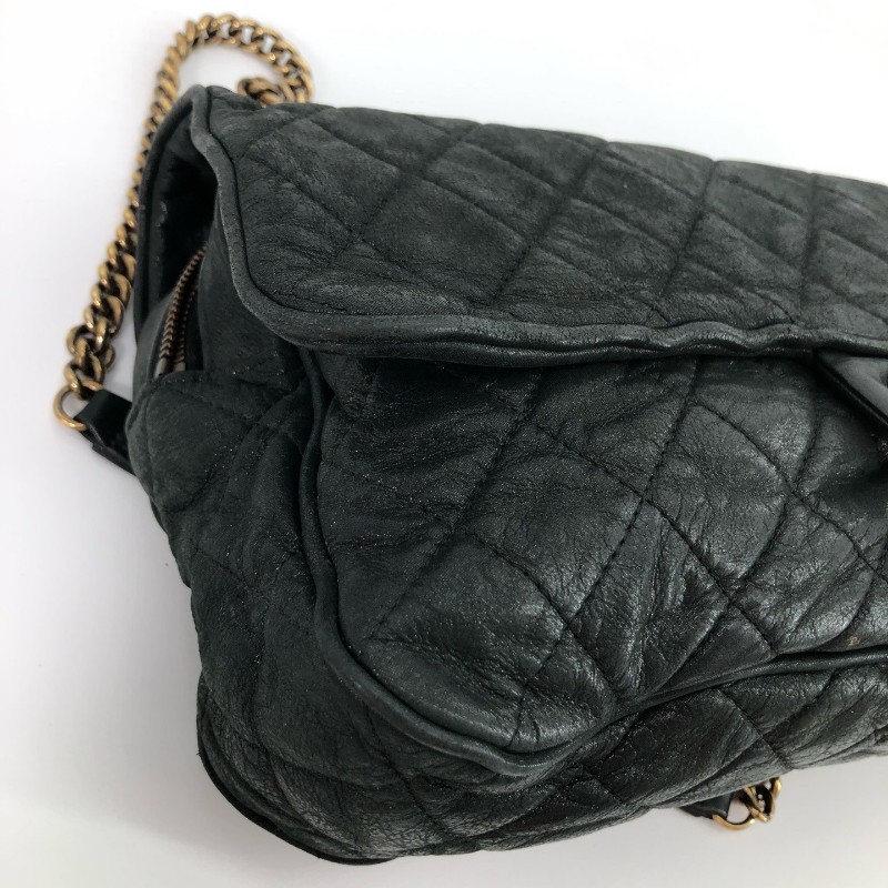 Chanel香奈兒 炫彩黑色 黑金 科技佈面 牛皮 金扣 季節限定CF 肩背包-11