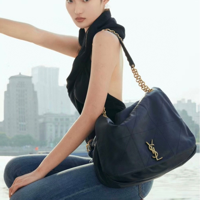 Ysl 聖羅蘭 秀款 黑金 Jamie 4.3 超級酷颯!肩帶可調節 尺寸:43*29*9cm-0