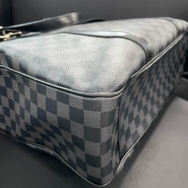 路易威登/LV 黑色棋盤格手提包肩背包  37*36*12cm N51192-14