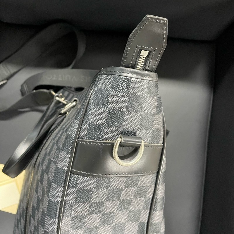 路易威登/LV 黑色棋盤格手提包肩背包  37*36*12cm N51192-21