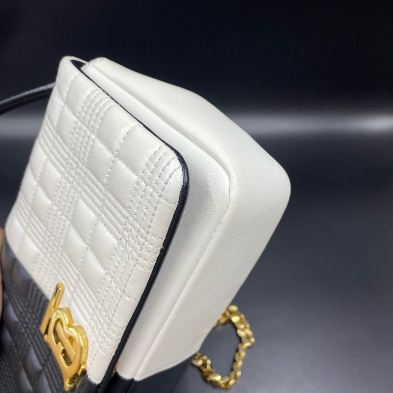 Burberry黑白拼色lola 肩背包 23*13cm
80212091-6