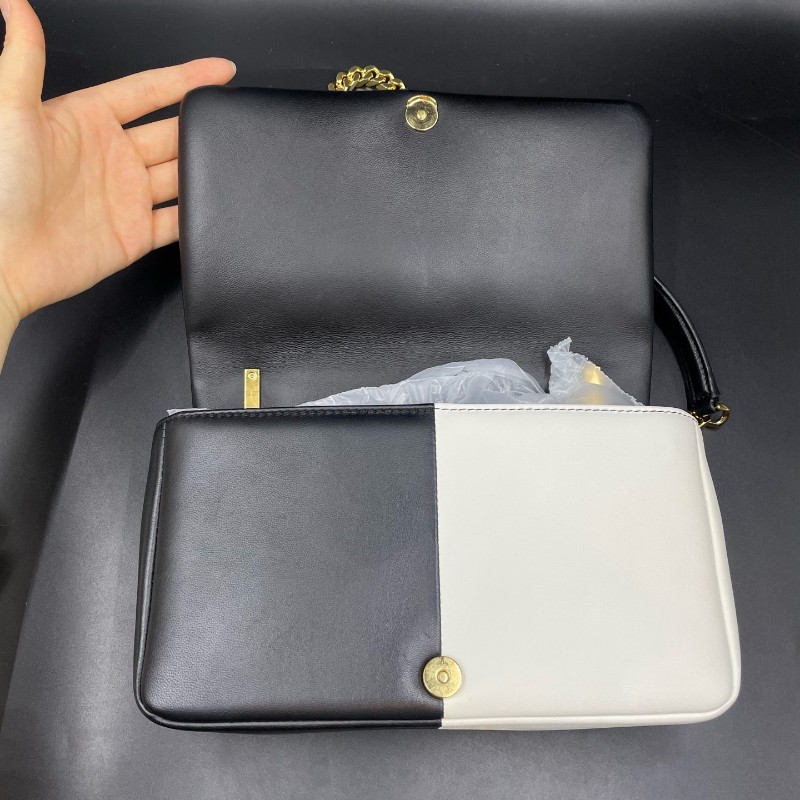 Burberry黑白拼色lola 肩背包 23*13cm
80212091-7