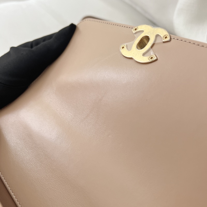 「可調長度//奶茶色🧸🤎✨」Chanel 雙金珠 雙金球 杏色 米色 19cm-22