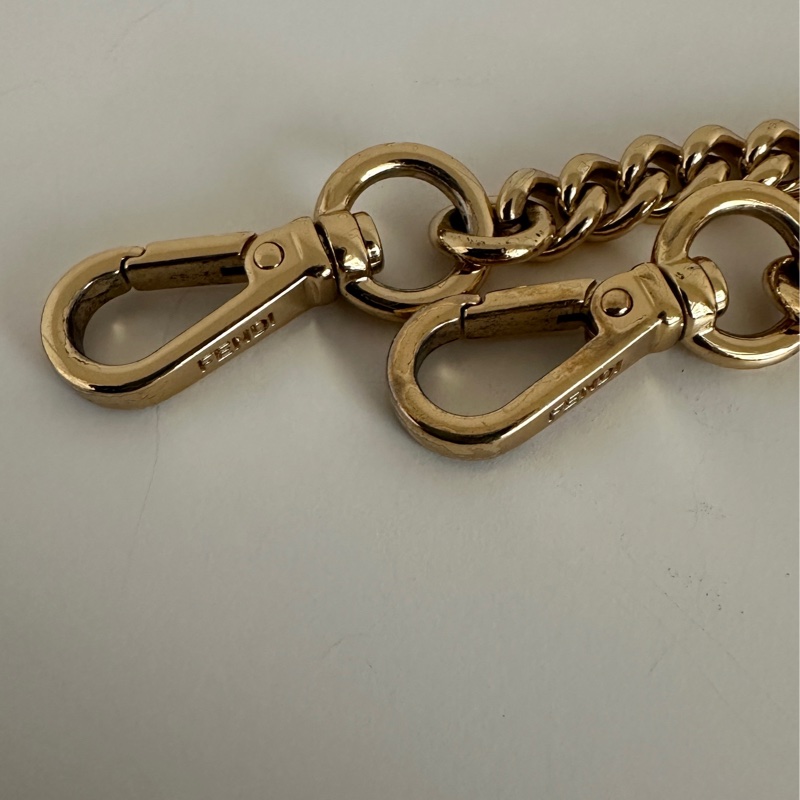 「🥖法棍包」 Fendi 迷你Baguette 棕色FF提花布料包款-23