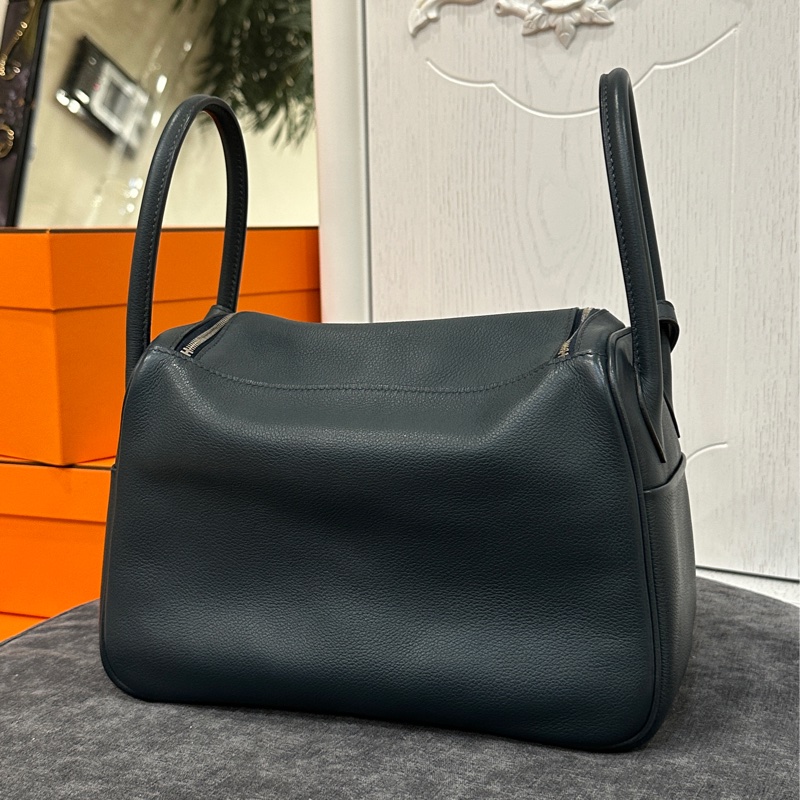 #好成色 #配件齊全 #Evercolor皮 愛馬仕Lindy26深藍🈶訂製內膽 全網最甜Lindy黃金尺寸-4