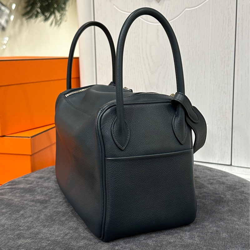 #好成色 #配件齊全 #Evercolor皮 愛馬仕Lindy26深藍🈶訂製內膽 全網最甜Lindy黃金尺寸-5