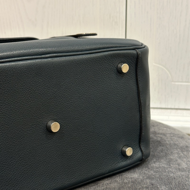 #好成色 #配件齊全 #Evercolor皮 愛馬仕Lindy26深藍🈶訂製內膽 全網最甜Lindy黃金尺寸-9