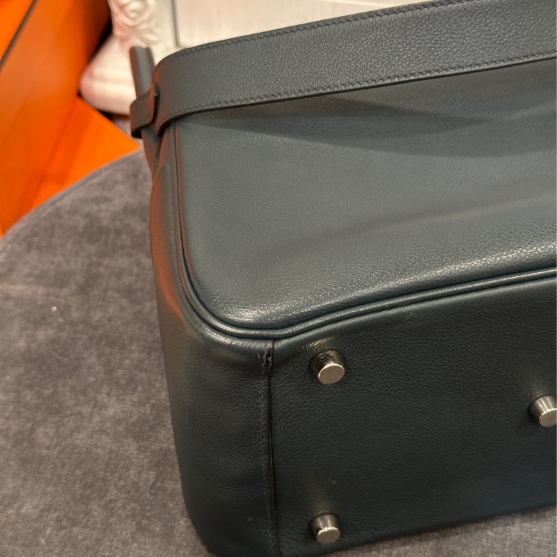 #好成色 #配件齊全 #Evercolor皮 愛馬仕Lindy26深藍🈶訂製內膽 全網最甜Lindy黃金尺寸-12