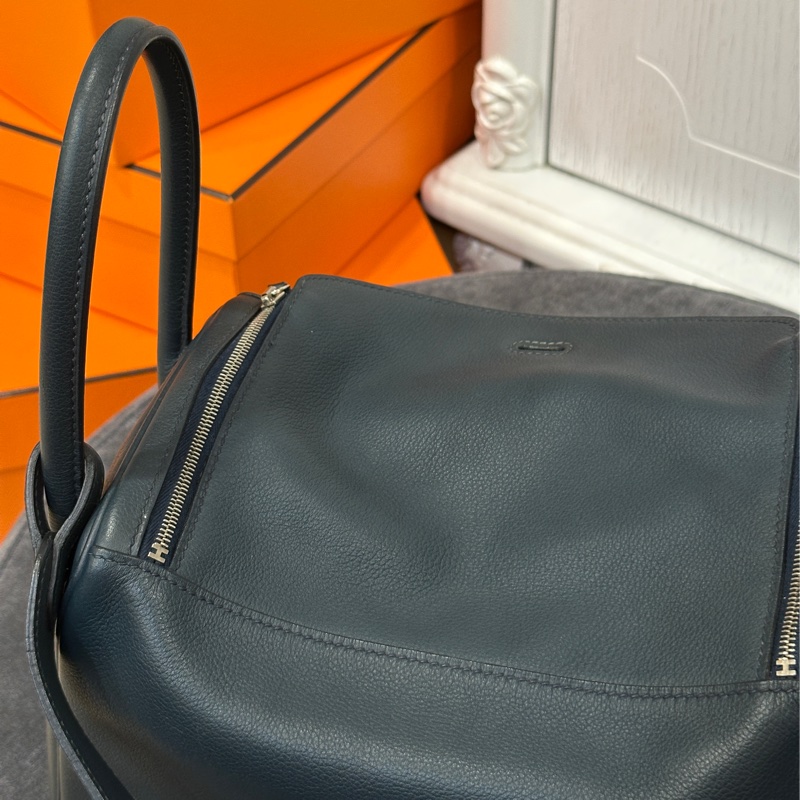 #好成色 #配件齊全 #Evercolor皮 愛馬仕Lindy26深藍🈶訂製內膽 全網最甜Lindy黃金尺寸-23