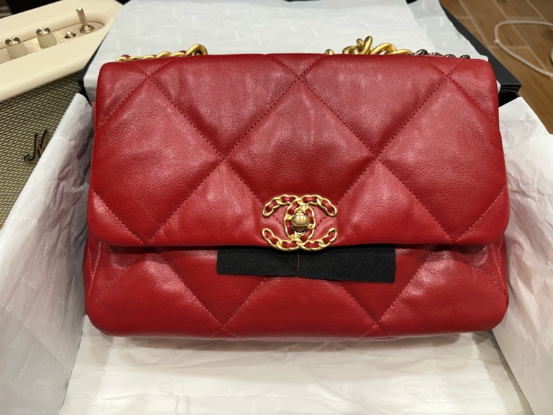 Chanel 19/ 30cm 中號口蓋包-0