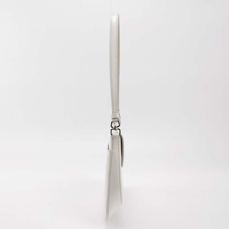 Prada cleo 光面牛皮 白色 肩背包-3