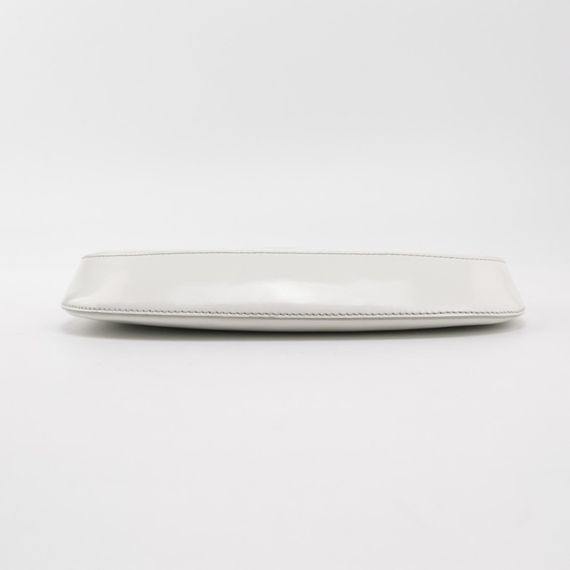 Prada cleo 光面牛皮 白色 肩背包-5