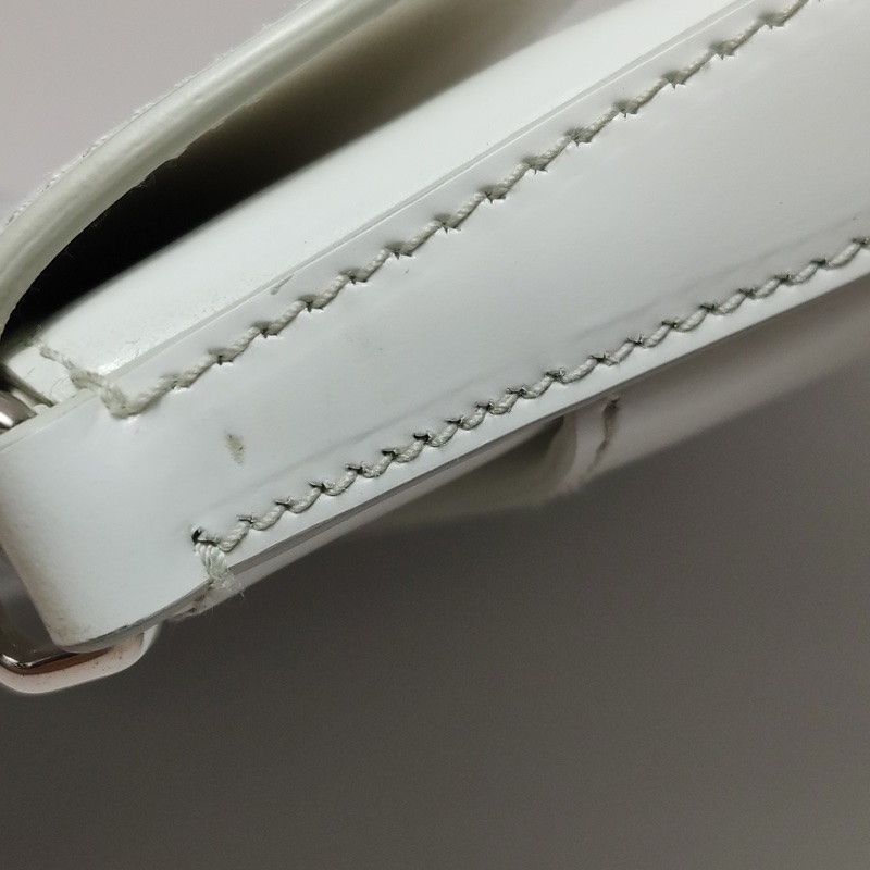 Prada cleo 光面牛皮 白色 肩背包-19