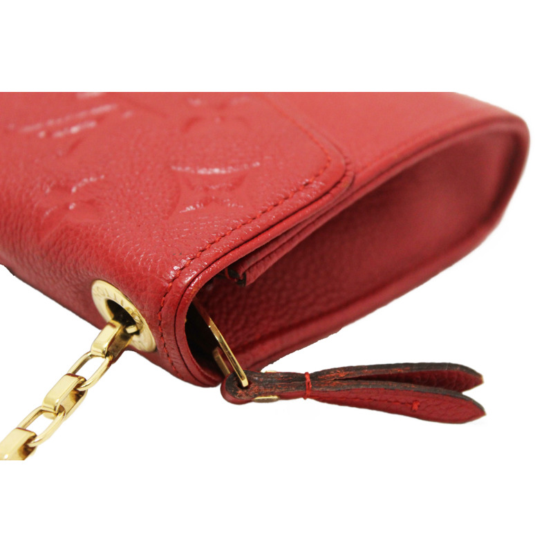 Louis Vuitton Red Empreinte Leather Saint-Germain Pochette With Chain-10