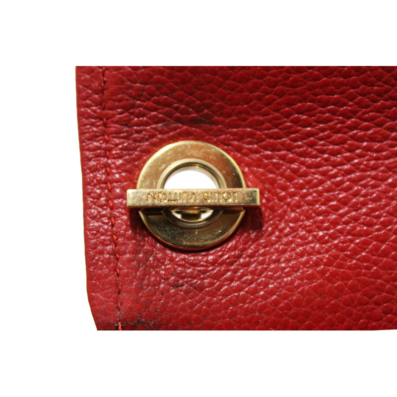 Louis Vuitton Red Empreinte Leather Saint-Germain Pochette With Chain-19