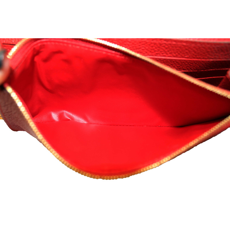 Louis Vuitton Red Empreinte Leather Saint-Germain Pochette With Chain-24