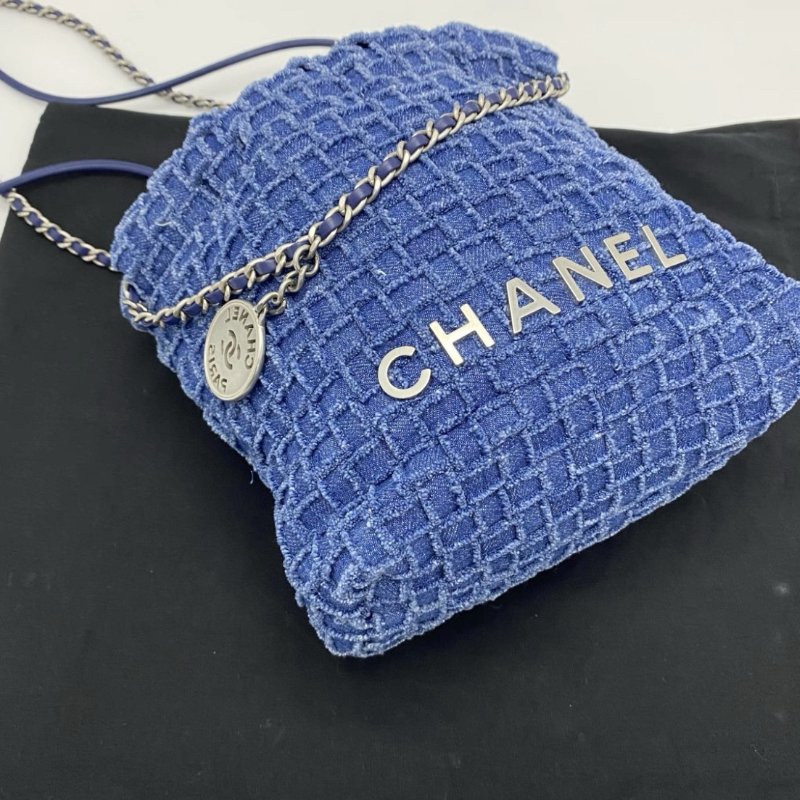 CHANEL25A牛仔22bagmini垃圾袋20*19*6 全新閒置配件塵袋-1