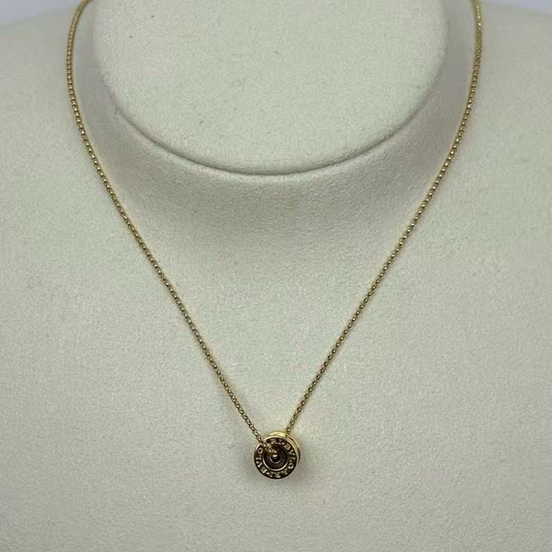 BVLGARI B.Zerol系列18K彈簧項鍊 99新 鍊長46cm 配件盒子-0