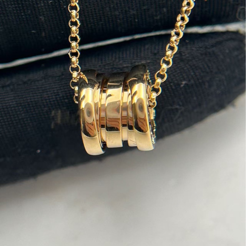 BVLGARI B.Zerol系列18K彈簧項鍊 99新 鍊長46cm 配件盒子-4