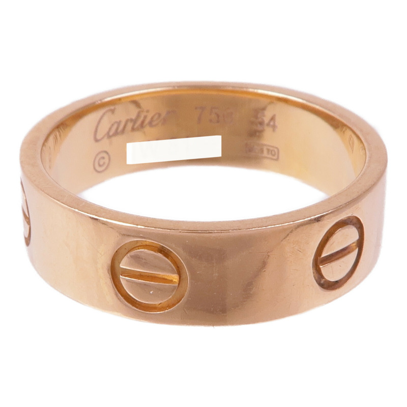 CARTIER 18K玫瑰金Love Ring戒指Cartier#54/US#6.75-1