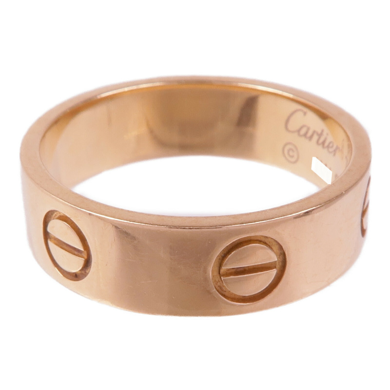 CARTIER 18K玫瑰金Love Ring戒指Cartier#54/US#6.75-2