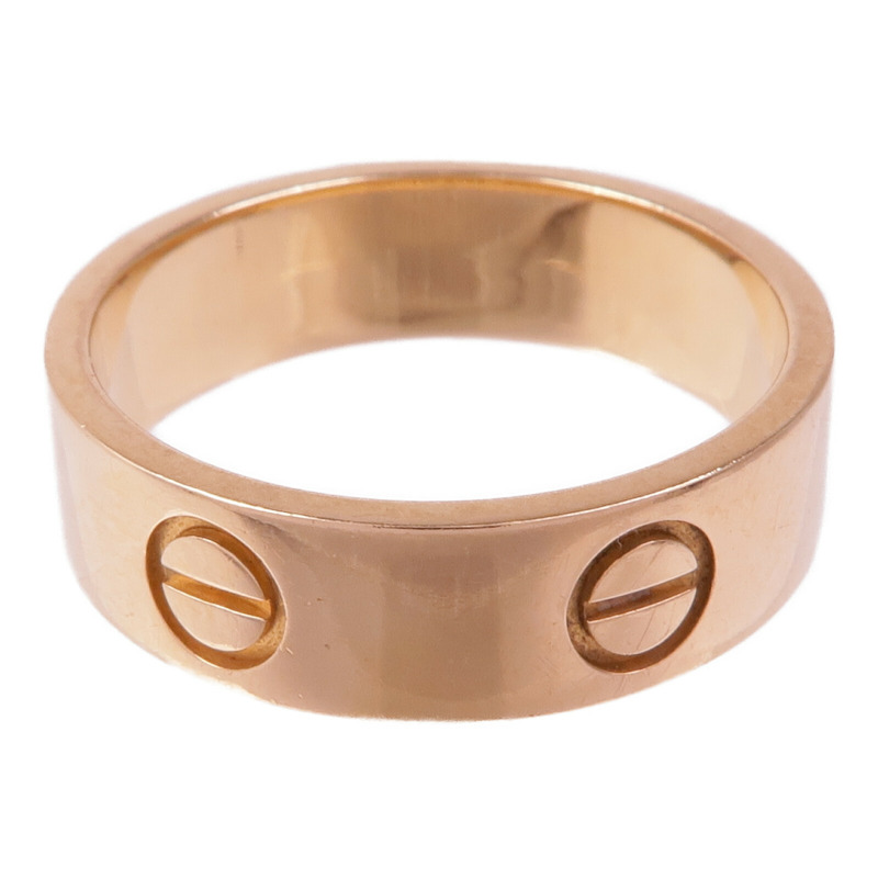 CARTIER 18K玫瑰金Love Ring戒指Cartier#54/US#6.75-3