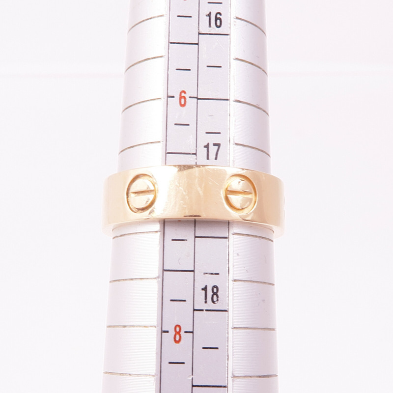 CARTIER 18K玫瑰金Love Ring戒指Cartier#54/US#6.75-6