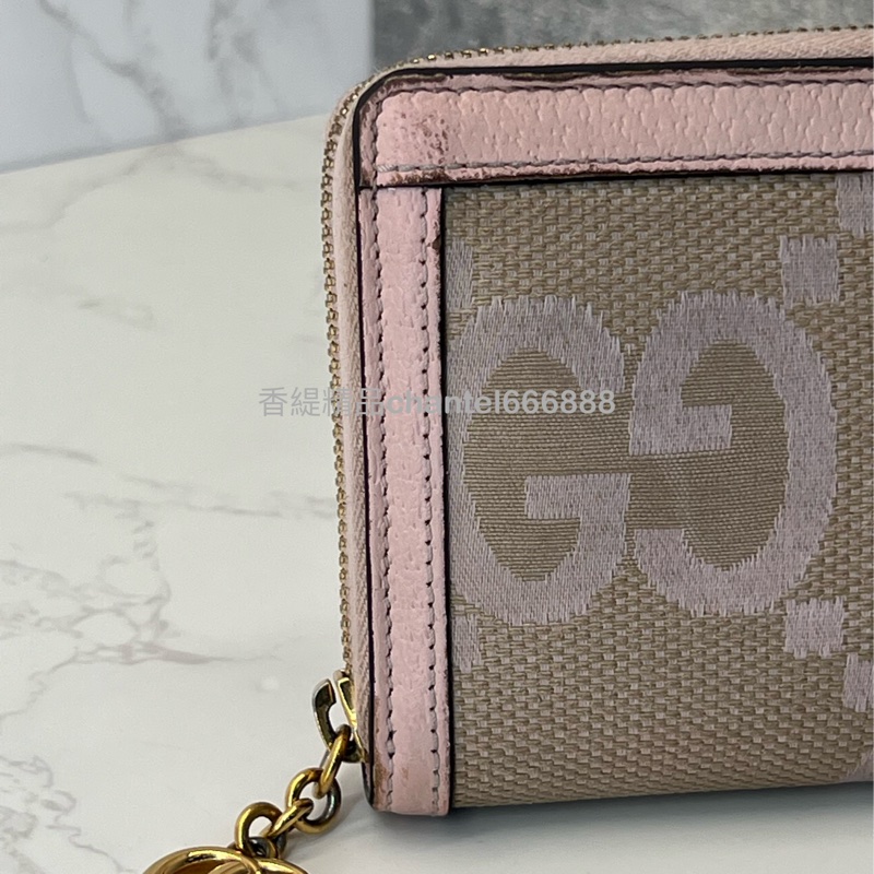 💗香緹國際精品💗 Gucci 雙G粉膚色長夾-1