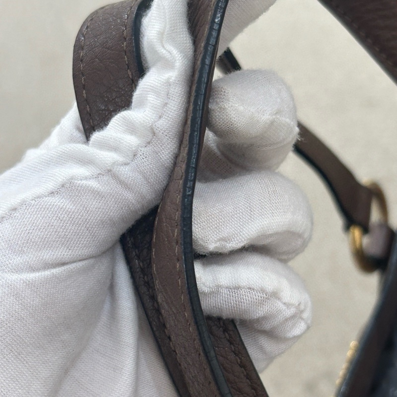 Miumiu 托特 斜挎 復古深棕色 尺寸約23*33-8