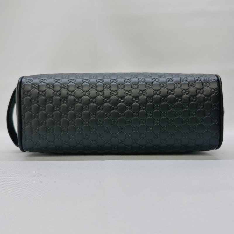 GUCCI Guccissima皮革壓紋手拿包-7