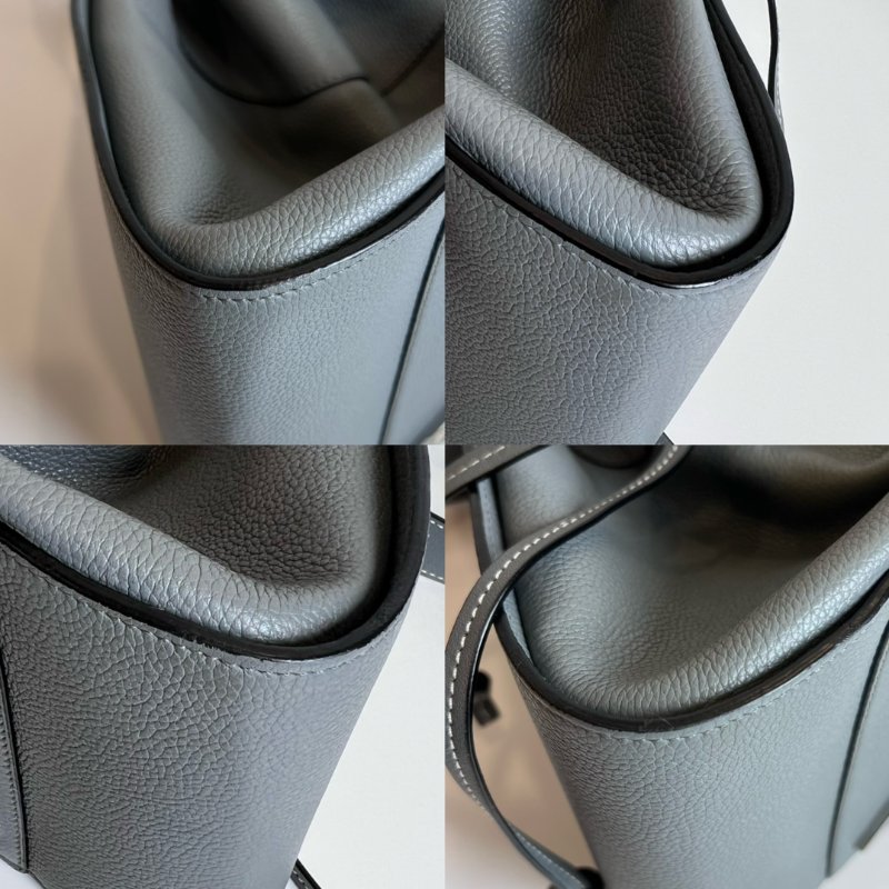 LOEWE 灰HAMMOCK 中號包-7