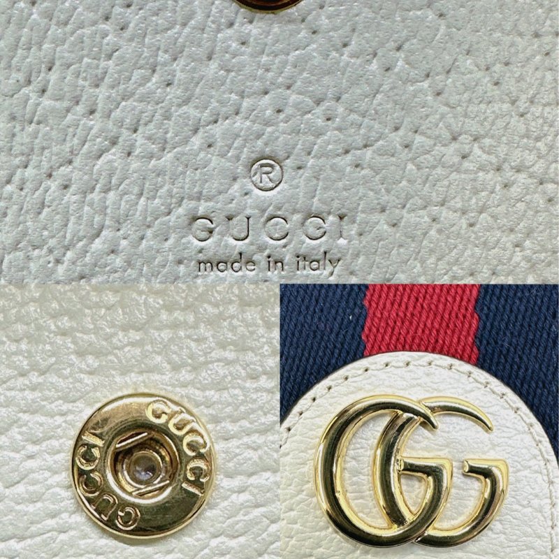 GUCCI Ophidia米白帆布短夾-6