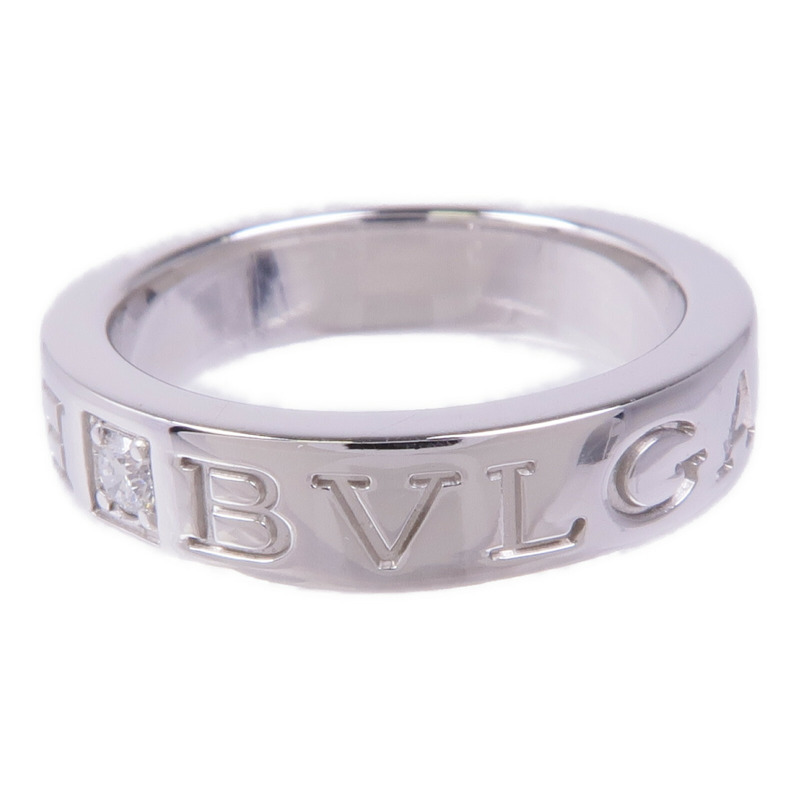BVLGARI 18K白金B-zero1 Double Logo Diamond Ring鑽石戒指US#3.5-2