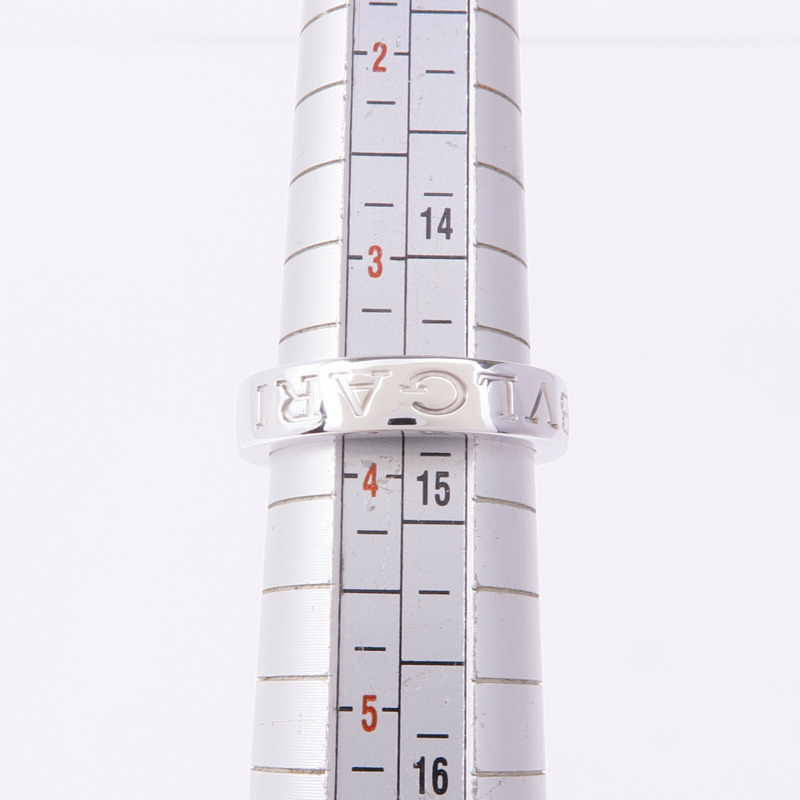 BVLGARI 18K白金B-zero1 Double Logo Diamond Ring鑽石戒指US#3.5-5