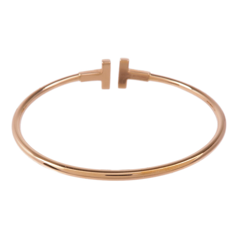 TIFFANY&CO 18K玫瑰金T Wire Diamond Bracelet鑽石手鐲-2