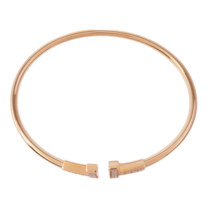 TIFFANY&CO 18K玫瑰金T Wire Diamond Bracelet鑽石手鐲-3